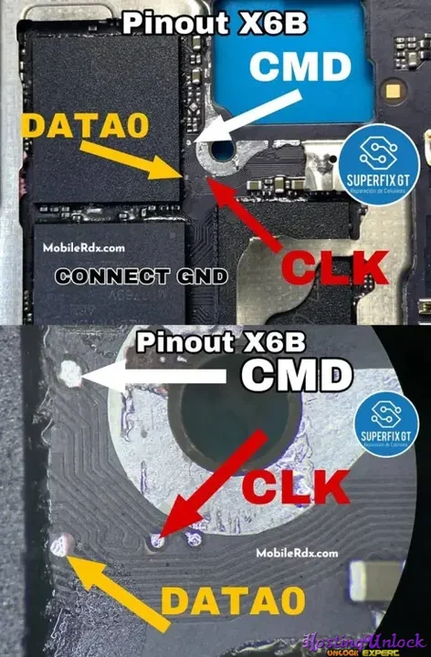 Honor-X6b-EMMC-ISP-PinOUT.webp